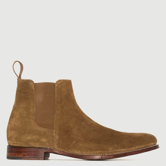Grenson Men\'s Brown Declan Suede Chelsea Boots main image 6